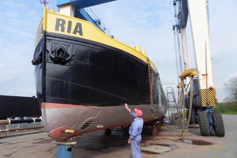 Die RIA 2012 für die Rheinzertifizierung auf der Werft.