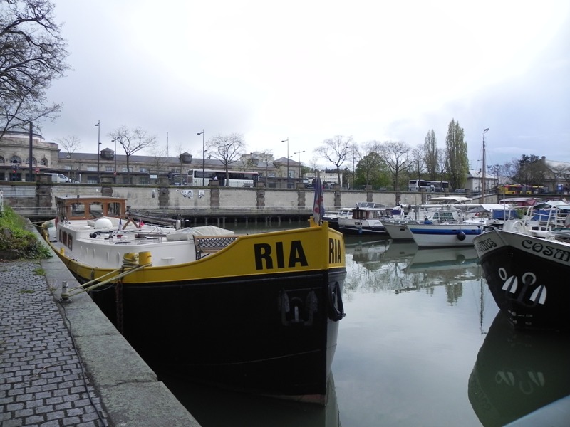 Die RIA im Hafen von Mulhouse.